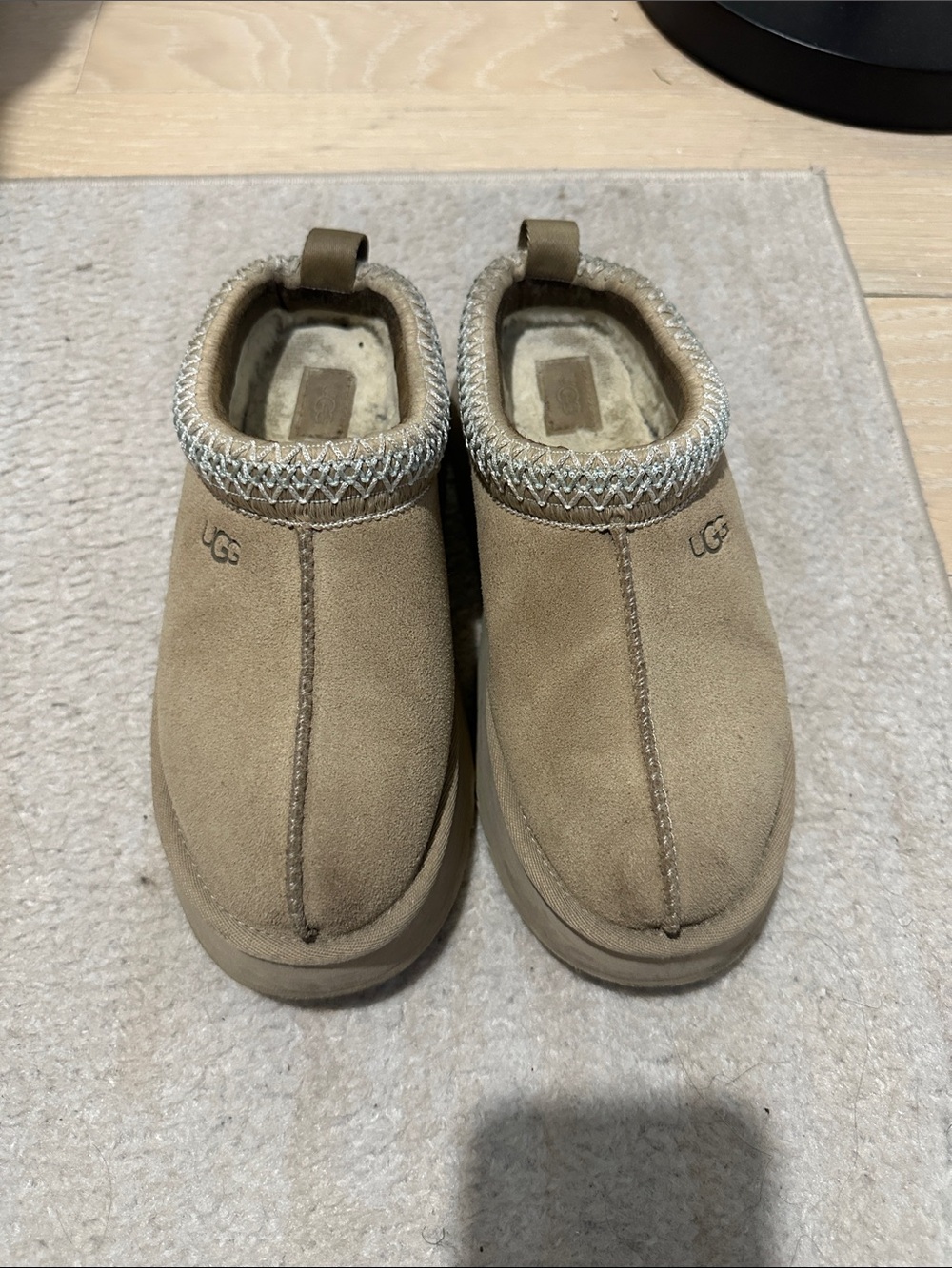UGG Slip-On Suede Clog in Tan